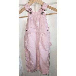 LAKIN McKEY by KEY Size 18 Months DENIM BIB OVERALLS Farm Ranch Kids Girls Pink